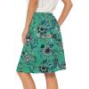 imageTennis Skirt for Women with Pockets Athletic Skort Knee Length Golf High Waist Skirt Drawstring ShortsEthnic Print