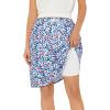 imageTennis Skirt for Women with Pockets Athletic Skort Knee Length Golf High Waist Skirt Drawstring ShortsGraffiti Floral
