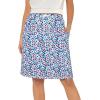 imageTennis Skirt for Women with Pockets Athletic Skort Knee Length Golf High Waist Skirt Drawstring ShortsGraffiti Floral