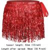 imageWomens Belly Dance Skirt Sequin Skirts Sparkly Rave Skirt Tassel Fringe Festival Outfit Belly Dance Hip Scarf3 Red