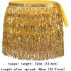 imageWomens Belly Dance Skirt Sequin Skirts Sparkly Rave Skirt Tassel Fringe Festival Outfit Belly Dance Hip Scarf7 Gold