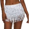 imageWomens Belly Dance Skirt Sequin Skirts Sparkly Rave Skirt Tassel Fringe Festival Outfit Belly Dance Hip Scarf1 Sliver