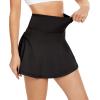 imageAmerican Trends High Waist Pleated Tennis Skirt with Pockets Skorts Skirts for WomenBlack