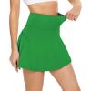 imageAmerican Trends High Waist Pleated Tennis Skirt with Pockets Skorts Skirts for WomenGreen