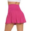 imageAmerican Trends High Waist Pleated Tennis Skirt with Pockets Skorts Skirts for WomenHot Pink