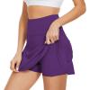 imageAmerican Trends High Waist Pleated Tennis Skirt with Pockets Skorts Skirts for WomenPurple