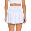 imageAmerican Trends High Waist Pleated Tennis Skirt with Pockets Skorts Skirts for WomenWhite