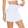 imageAmerican Trends High Waist Pleated Tennis Skirt with Pockets Skorts Skirts for WomenWhite