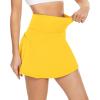 imageAmerican Trends High Waist Pleated Tennis Skirt with Pockets Skorts Skirts for WomenYellow