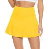 imageAmerican Trends High Waist Pleated Tennis Skirt with Pockets Skorts Skirts for WomenYellow