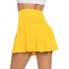 imageAmerican Trends High Waist Pleated Tennis Skirt with Pockets Skorts Skirts for WomenYellow