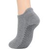 imageAmerican Trends Pilates Socks for Women Non Slip Yoga Ankle Socks with GripsSkin1 Pair