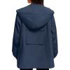 imageAmerican Trends Women Rain Jacket with Hood Lightweight Rain Coats for Women Trench Waterproof Windbreaker With Back PocketsNavy Blue