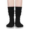 imageAmerican Trends Womens Slouch Socks Extra Long Knee High Socks Boot Socks  Pink One Size 1 CountBlack
