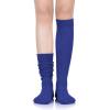 imageAmerican Trends Womens Slouch Socks Extra Long Knee High Socks Boot Socks  Pink One Size 1 CountRoyal Blue