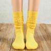 imageAmerican Trends Womens Slouch Socks Extra Long Knee High Socks Boot Socks  Pink One Size 1 CountYellow