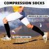 imageWomens Knee High Socks Long Athletic Thin Thigh High Stocking Outdoor Sport Casual Tube Socks2 Pack Black