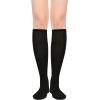 imageWomens Knee High Socks Long Athletic Thin Thigh High Stocking Outdoor Sport Casual Tube Socks2 Pack Black