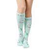 imageWomens Knee High Socks Long Athletic Thin Thigh High Stocking Outdoor Sport Casual Tube Socks2 Pack Grassland Rabbit