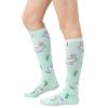 imageWomens Knee High Socks Long Athletic Thin Thigh High Stocking Outdoor Sport Casual Tube Socks2 Pack Grassland Rabbit