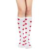 imageWomens Knee High Socks Long Athletic Thin Thigh High Stocking Outdoor Sport Casual Tube Socks2 Pack Heart