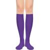 imageWomens Knee High Socks Long Athletic Thin Thigh High Stocking Outdoor Sport Casual Tube Socks2 Pack Purple