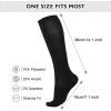 imageWomens Knee High Socks Long Athletic Thin Thigh High Stocking Outdoor Sport Casual Tube Socks2 Pack White