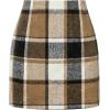 imageWomens Plaid Skirts High Waist Pencil Skirt Bodycon Mini Skirt Fall Winter Outfits for WomenCoffee