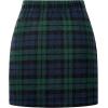 imageWomens Plaid Skirts High Waist Pencil Skirt Bodycon Mini Skirt Fall Winter Outfits for WomenGreen