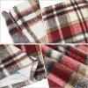 imageWomens Plaid Skirts High Waist Pencil Skirt Bodycon Mini Skirt Fall Winter Outfits for WomenRed