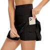 imageAmerican Trends High Waist Pleated Tennis Skirt with Pockets Skorts Skirts for WomenBlack