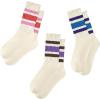 3 Pairs - Pink &Purple Blue&brown Purple