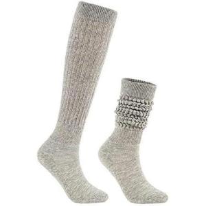 imageAmerican Trends Womens Slouch Socks Extra Long Knee High Socks Boot Socks  Pink One Size 1 CountGrey
