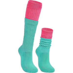 imageAmerican Trends Womens Slouch Socks Extra Long Knee High Socks Boot Socks  Pink One Size 1 CountHot Pink  Aqua