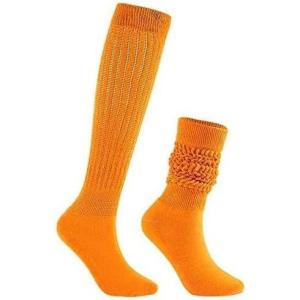 imageAmerican Trends Womens Slouch Socks Extra Long Knee High Socks Boot Socks  Pink One Size 1 CountOrange