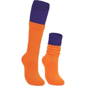 imageAmerican Trends Womens Slouch Socks Extra Long Knee High Socks Boot Socks  Pink One Size 1 CountPurple  Orange