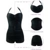 imageAmerican Trends One Piece Bathing Suit for Women Vinatge Womens Swimsuits Tummy Control Athletic Rerto Womens SwimwearBlueWhiteRed