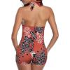imageAmerican Trends One Piece Bathing Suit for Women Vinatge Womens Swimsuits Tummy Control Athletic Rerto Womens SwimwearRed Floral