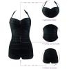 imageAmerican Trends One Piece Bathing Suit for Women Vinatge Womens Swimsuits Tummy Control Athletic Rerto Womens SwimwearRed Green Print