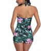 imageAmerican Trends One Piece Bathing Suit for Women Vinatge Womens Swimsuits Tummy Control Athletic Rerto Womens SwimwearRed Green Print