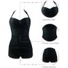 imageAmerican Trends One Piece Bathing Suit for Women Vinatge Womens Swimsuits Tummy Control Athletic Rerto Womens SwimwearVintage Yellow