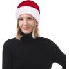 imageAmerican Trends Santa Hat Christmas Beanie Hat Winter Warm Cable Knit Slouchy Hat for Adult Women Men Xmas Holiday PartyChritmas Red