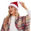 imageAmerican Trends Santa Hat Christmas Beanie Hat Winter Warm Cable Knit Slouchy Hat for Adult Women Men Xmas Holiday PartyChritmas Red
