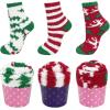 imageAmerican Trends Womens Christmas Fuzzy Socks Winter Warm Cozy Socks Soft Fluffy Athletic Socks for Women3Diy Cupsocks Style B