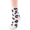 imageAmerican Trends Womens Christmas Fuzzy Socks Winter Warm Cozy Socks Soft Fluffy Athletic Socks for Women5 Pack Leopard
