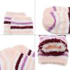 imageAmerican Trends Womens Christmas Fuzzy Socks Winter Warm Cozy Socks Soft Fluffy Athletic Socks for Women5 Pack Thinstriped