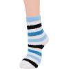 imageAmerican Trends Womens Christmas Fuzzy Socks Winter Warm Cozy Socks Soft Fluffy Athletic Socks for Women5 Pack Thinstriped