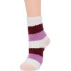 imageAmerican Trends Womens Christmas Fuzzy Socks Winter Warm Cozy Socks Soft Fluffy Athletic Socks for Women5 Pack Thinstriped