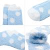 imageAmerican Trends Womens Christmas Fuzzy Socks Winter Warm Cozy Socks Soft Fluffy Athletic Socks for Women5 Pack White Blue