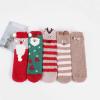 imageAmerican Trends Womens Christmas Fuzzy Socks Winter Warm Cozy Socks Soft Fluffy Athletic Socks for WomenC 5 Pairs Cartoon Christmas
